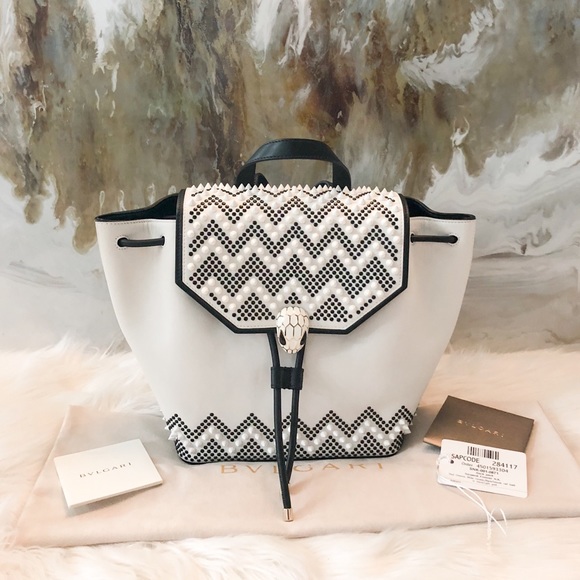 Bvlgari Nicholas Kirkwood White Serpenti Backpack - Picture 2 of 8
